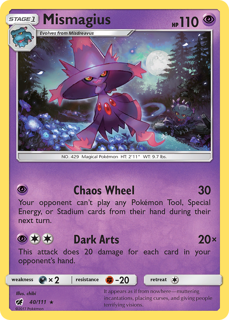 Mismagius (40/111) [Sun & Moon: Crimson Invasion] | Game Master's Emporium (The New GME)