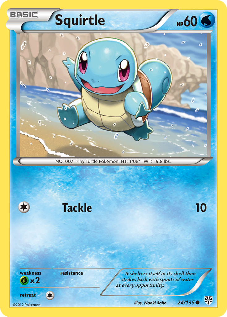 Squirtle (24/135) [Black & White: Plasma Storm] | Game Master's Emporium (The New GME)