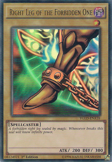 Right Leg of the Forbidden One [YGLD-ENA18] Ultra Rare | Game Master's Emporium (The New GME)