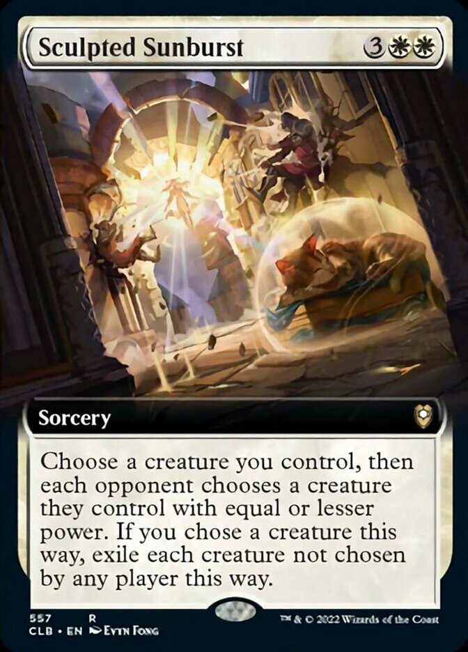 Sculpted Sunburst (Extended Art) [Commander Legends: Battle for Baldur's Gate] | Game Master's Emporium (The New GME)