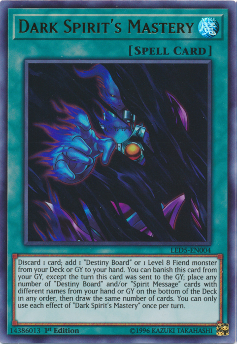 Dark Spirit's Mastery [LED5-EN004] Ultra Rare | Game Master's Emporium (The New GME)