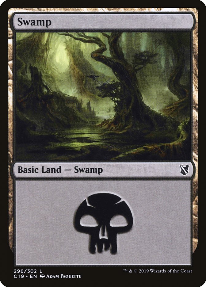 Swamp (296) [Commander 2019] | Game Master's Emporium (The New GME)