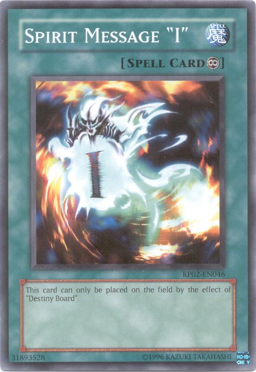 Spirit Message "I" [RP02-EN046] Common | Game Master's Emporium (The New GME)