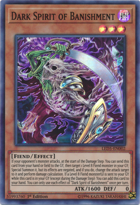 Dark Spirit of Banishment [LED5-EN002] Super Rare | Game Master's Emporium (The New GME)