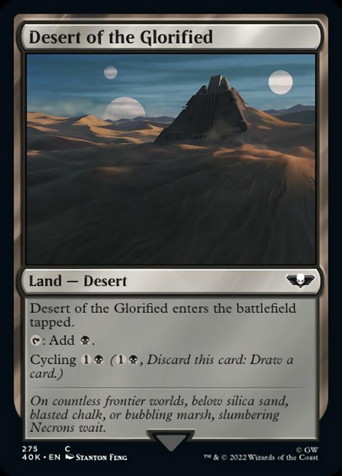 Desert of the Glorified (Surge Foil) [Warhammer 40,000] | Game Master's Emporium (The New GME)