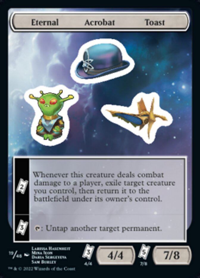 Eternal Acrobat Toast [Unfinity Stickers] | Game Master's Emporium (The New GME)