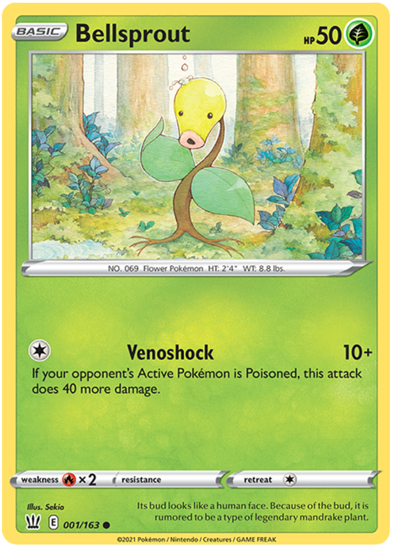 Bellsprout (001/163) [Sword & Shield: Battle Styles] | Game Master's Emporium (The New GME)