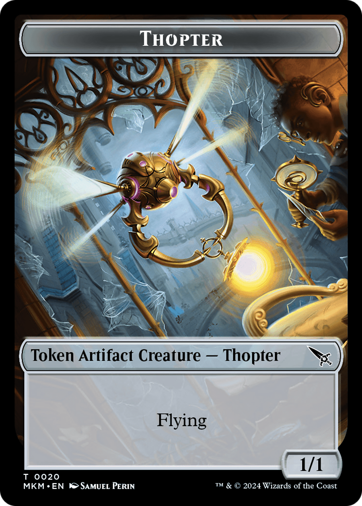 Thopter (0020) // Ooze Double-Sided Token [Murders at Karlov Manor Tokens] | Game Master's Emporium (The New GME)