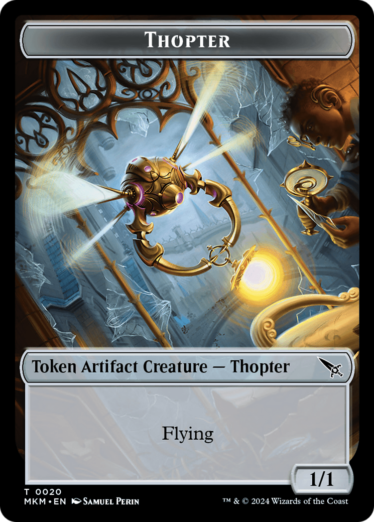 Thopter (0020) // Plant Double-Sided Token [Murders at Karlov Manor Tokens] | Game Master's Emporium (The New GME)