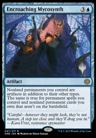 Encroaching Mycosynth (Promo Pack) [Phyrexia: All Will Be One Promos] | Game Master's Emporium (The New GME)