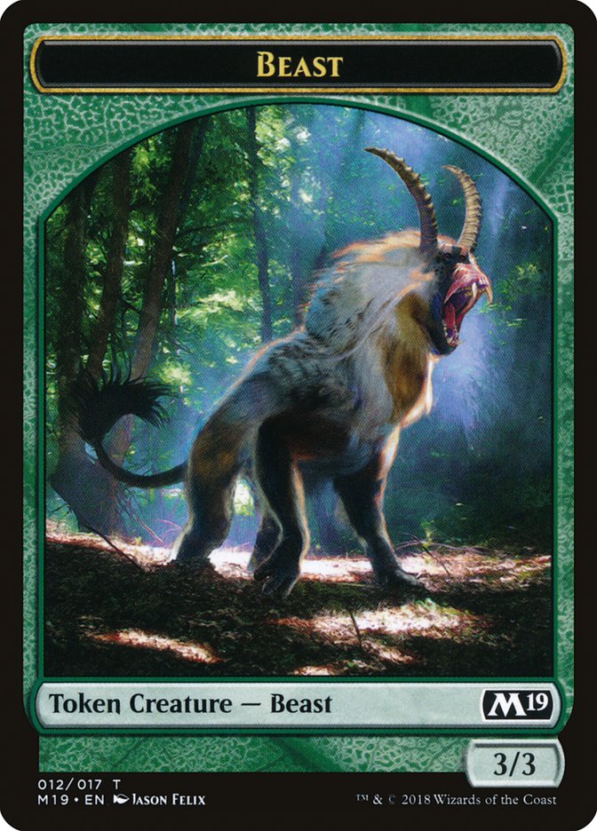 Beast Token [Core Set 2019 Tokens] | Game Master's Emporium (The New GME)