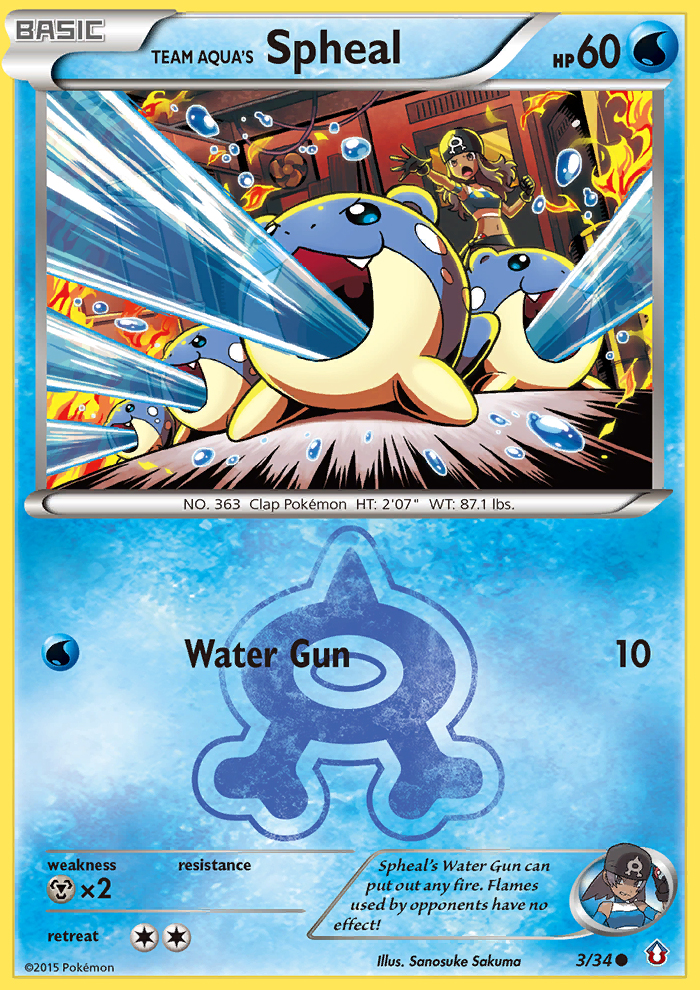 Team Aqua's Spheal (3/34) [XY: Double Crisis] | Game Master's Emporium (The New GME)