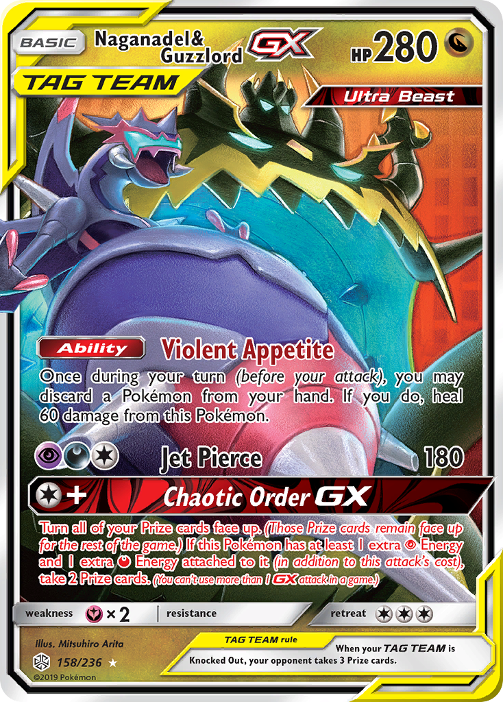 Naganadel & Guzzlord GX (158/236) [Sun & Moon: Cosmic Eclipse] | Game Master's Emporium (The New GME)