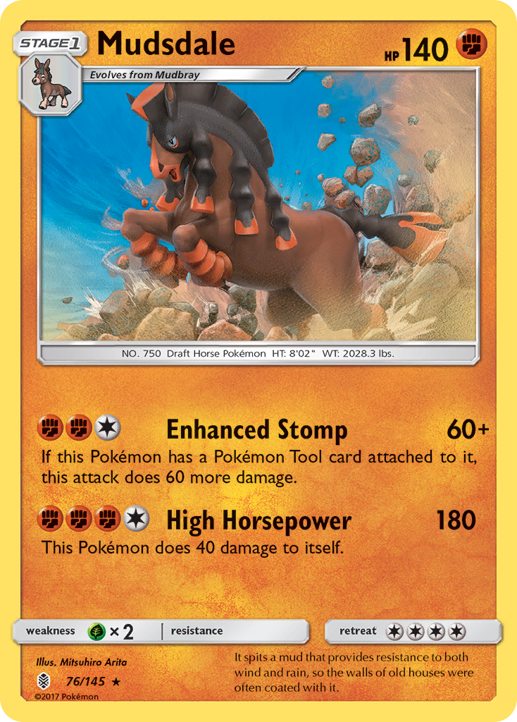 Mudsdale (76/145) [Sun & Moon: Guardians Rising] | Game Master's Emporium (The New GME)