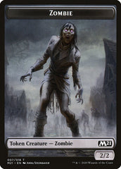 Knight // Zombie Double-Sided Token [Core Set 2021 Tokens] | Game Master's Emporium (The New GME)
