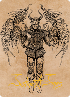 Raphael, Fiendish Savior Art Card (75) (Gold-Stamped Signature) [Commander Legends: Battle for Baldur's Gate Art Series] | Game Master's Emporium (The New GME)