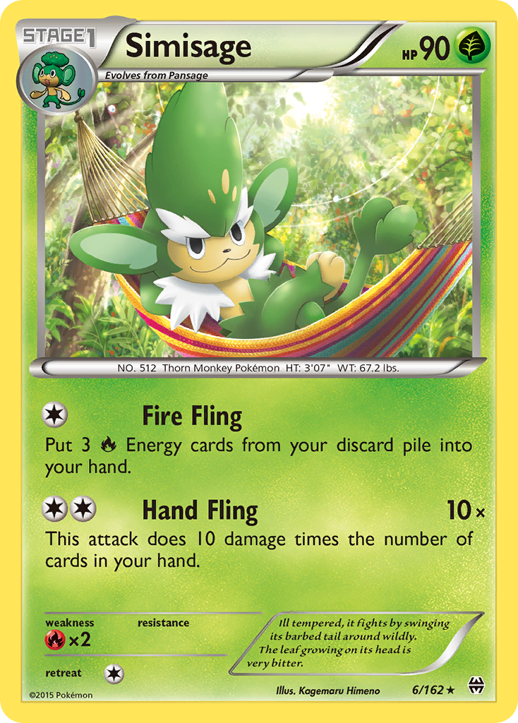 Simisage (6/162) [XY: BREAKthrough] | Game Master's Emporium (The New GME)