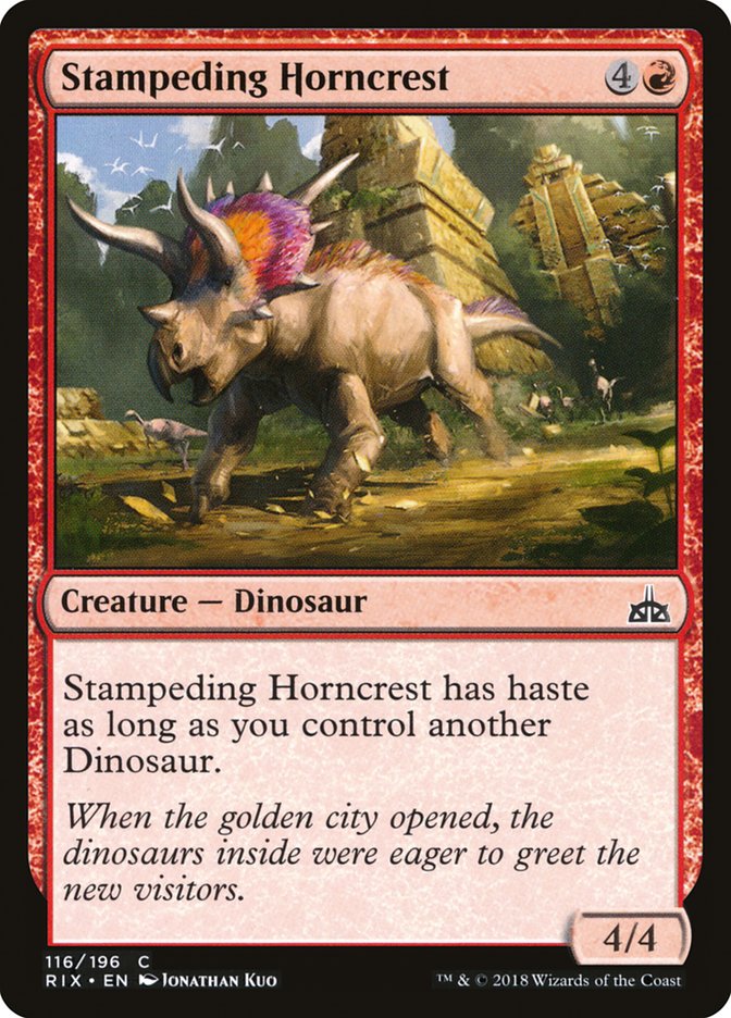 Stampeding Horncrest [Rivals of Ixalan] | Game Master's Emporium (The New GME)