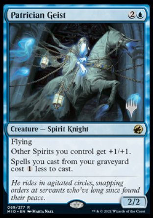 Patrician Geist (Promo Pack) [Innistrad: Midnight Hunt Promos] | Game Master's Emporium (The New GME)