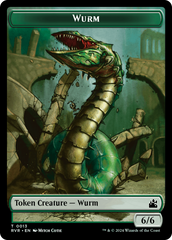 Bird // Wurm Double-Sided Token [Ravnica Remastered Tokens] | Game Master's Emporium (The New GME)