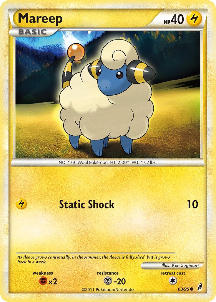 Mareep (63/95) [HeartGold & SoulSilver: Call of Legends] | Game Master's Emporium (The New GME)