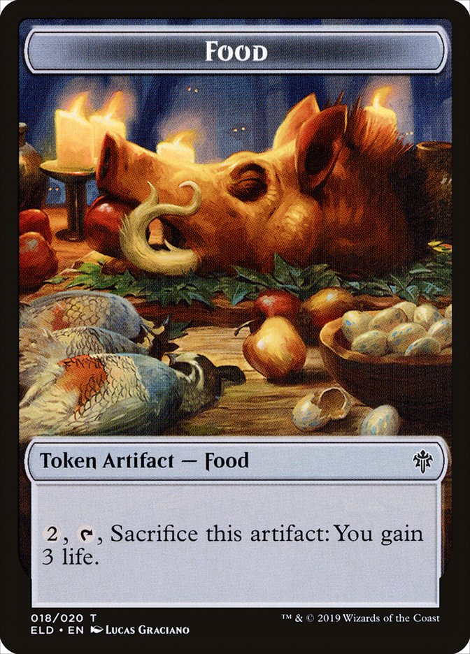 Food Token (018/020) [Throne of Eldraine Tokens] | Game Master's Emporium (The New GME)