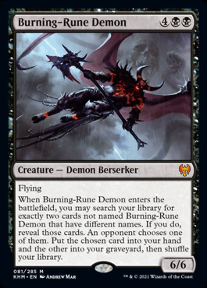 Burning-Rune Demon [Kaldheim] | Game Master's Emporium (The New GME)