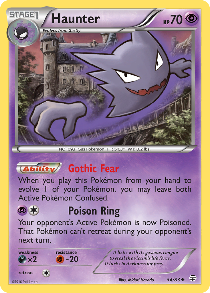 Haunter (34/83) [XY: Generations] | Game Master's Emporium (The New GME)