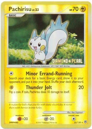 Pachirisu (35/130) [Burger King Promos: 2008 Collection] | Game Master's Emporium (The New GME)