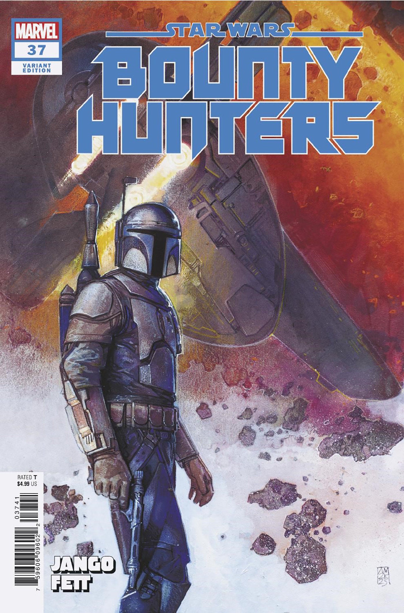 Star Wars: Bounty Hunters 37 Alex Maleev Jango Fett Variant [Dd] | Game Master's Emporium (The New GME)