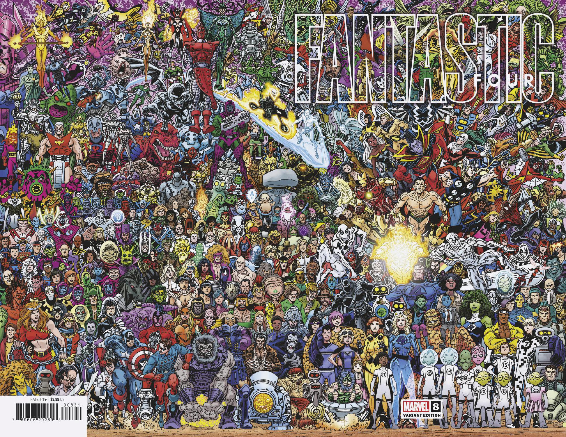 Fantastic Four 8 Scott Koblish Wraparound Connecting 700 Characters Variant | Game Master's Emporium (The New GME)