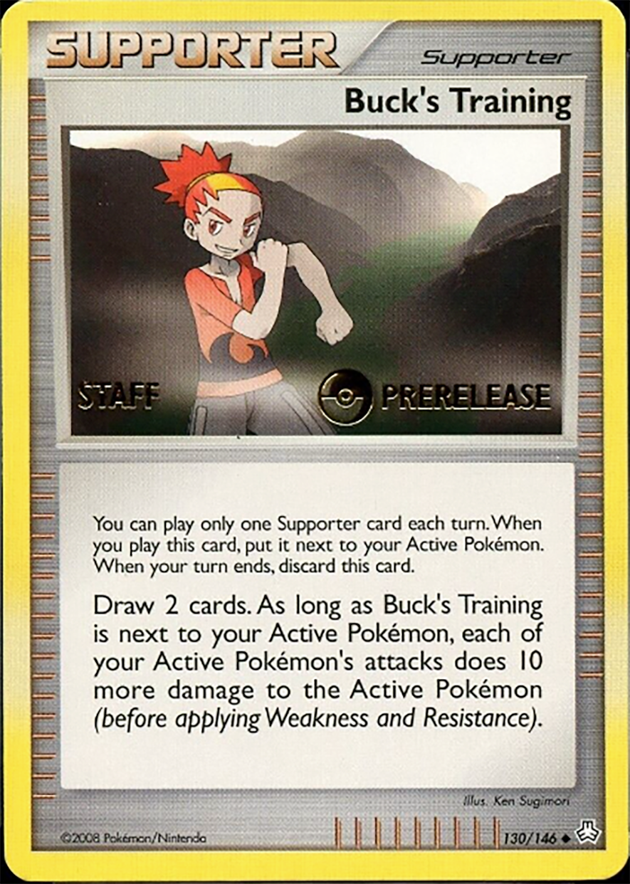 Buck's Training (130/146) (Staff Prerelease Promo) [Diamond & Pearl: Legends Awakened] | Game Master's Emporium (The New GME)