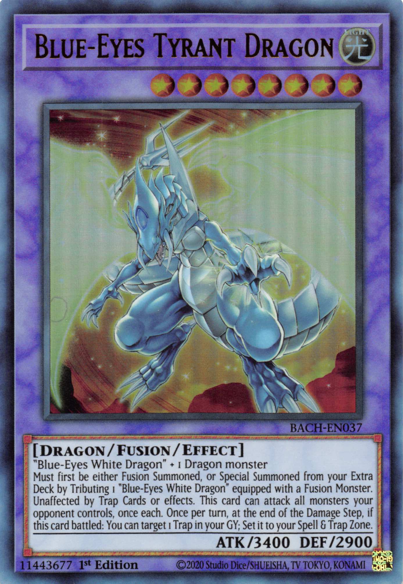 Blue-Eyes Tyrant Dragon [BACH-EN037] Ultra Rare | Game Master's Emporium (The New GME)