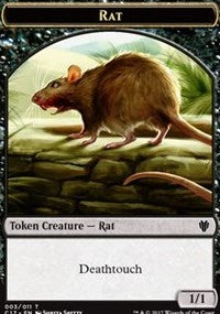 Rat // Cat Double-Sided Token [Commander 2017 Tokens] | Game Master's Emporium (The New GME)