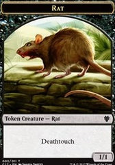 Rat // Cat Double-Sided Token [Commander 2017 Tokens] | Game Master's Emporium (The New GME)