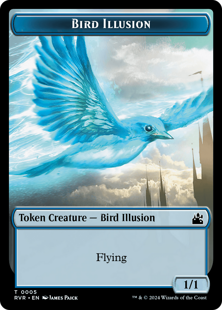 Goblin (0008) // Bird Illusion Double-Sided Token [Ravnica Remastered Tokens] | Game Master's Emporium (The New GME)