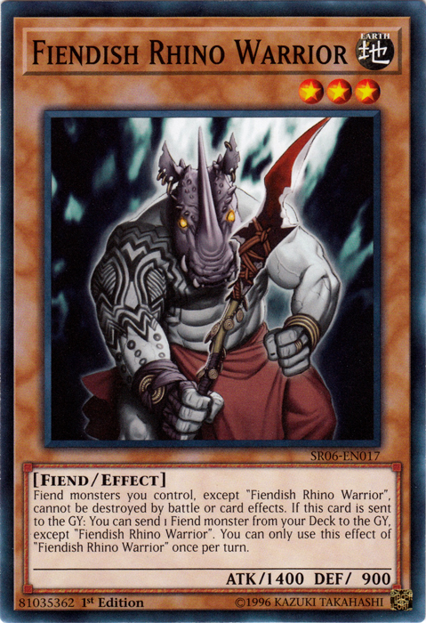 Fiendish Rhino Warrior [SR06-EN017] Common | Game Master's Emporium (The New GME)