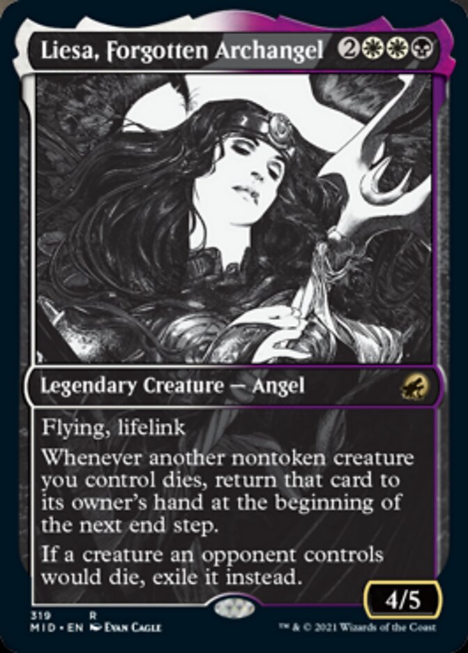 Liesa, Forgotten Archangel (Showcase Eternal Night) [Innistrad: Midnight Hunt] | Game Master's Emporium (The New GME)