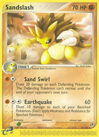 Sandslash (21/100) [EX: Sandstorm] | Game Master's Emporium (The New GME)