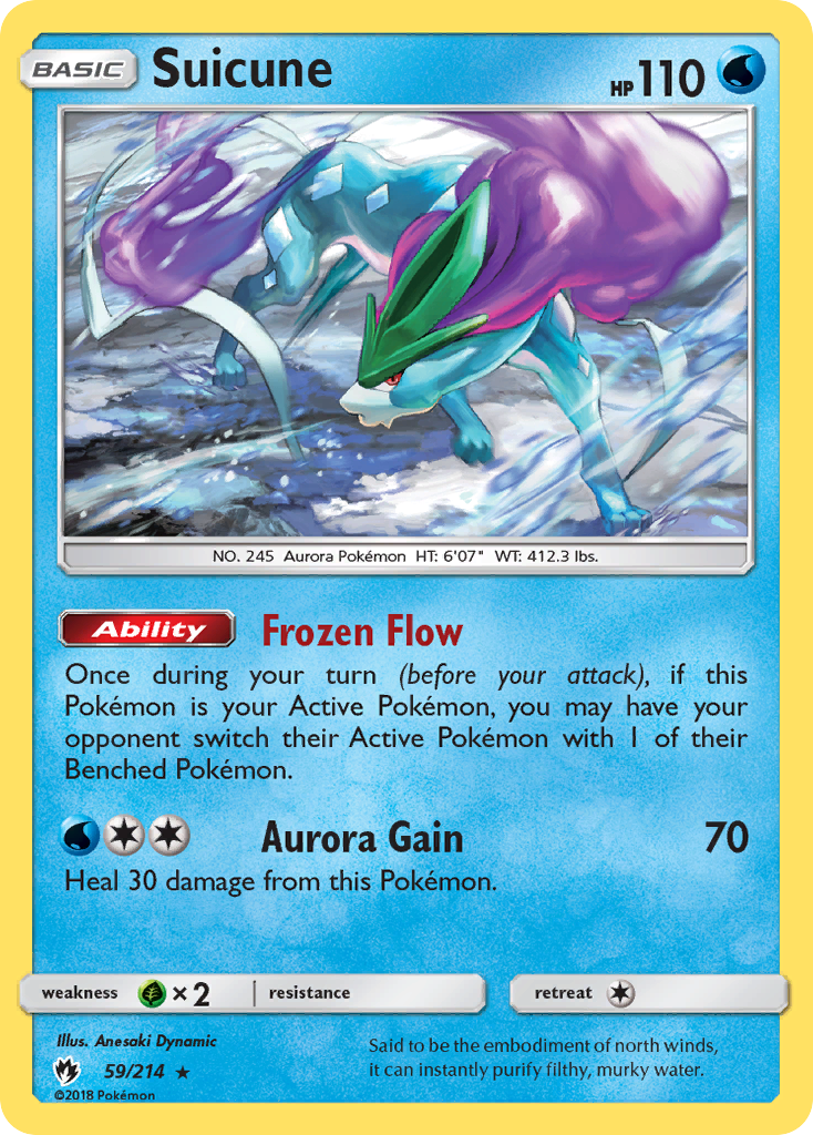 Suicune (59/214) [Sun & Moon: Lost Thunder] | Game Master's Emporium (The New GME)