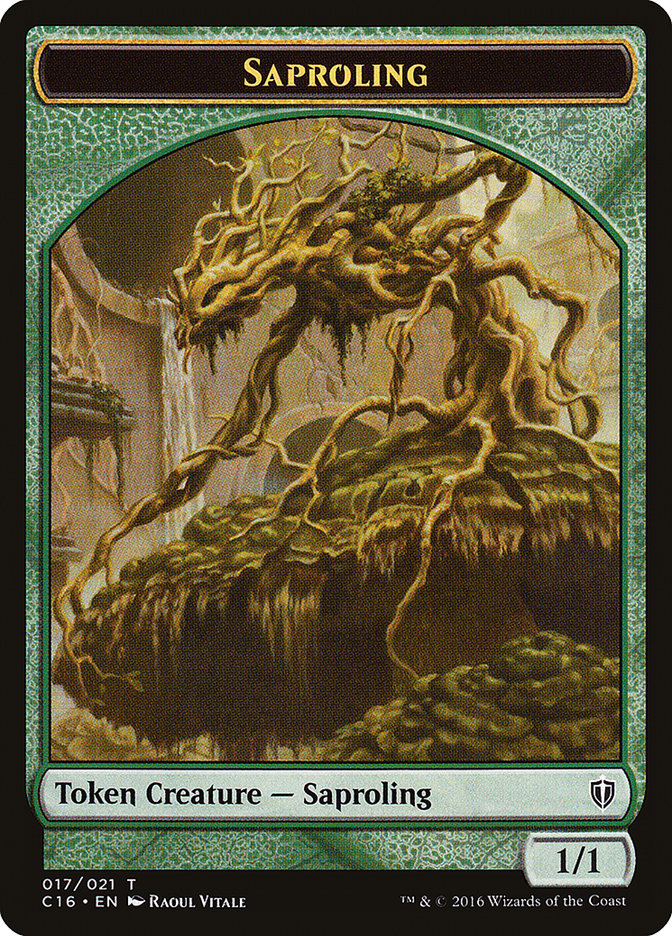 Saproling (016) // Saproling (017) Double-Sided Token [Commander 2016 Tokens] | Game Master's Emporium (The New GME)