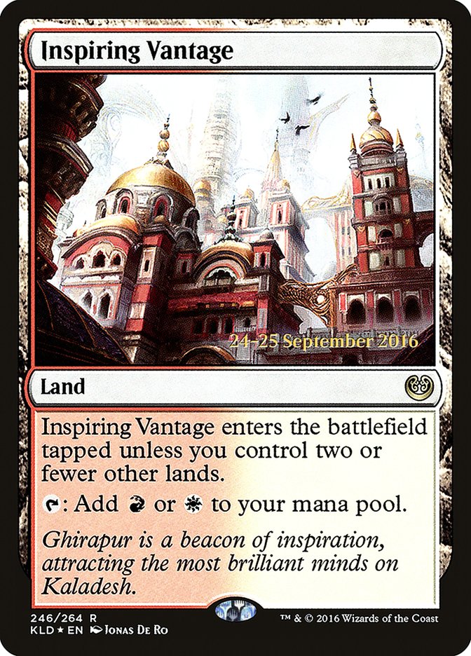 Inspiring Vantage [Kaladesh Prerelease Promos] | Game Master's Emporium (The New GME)