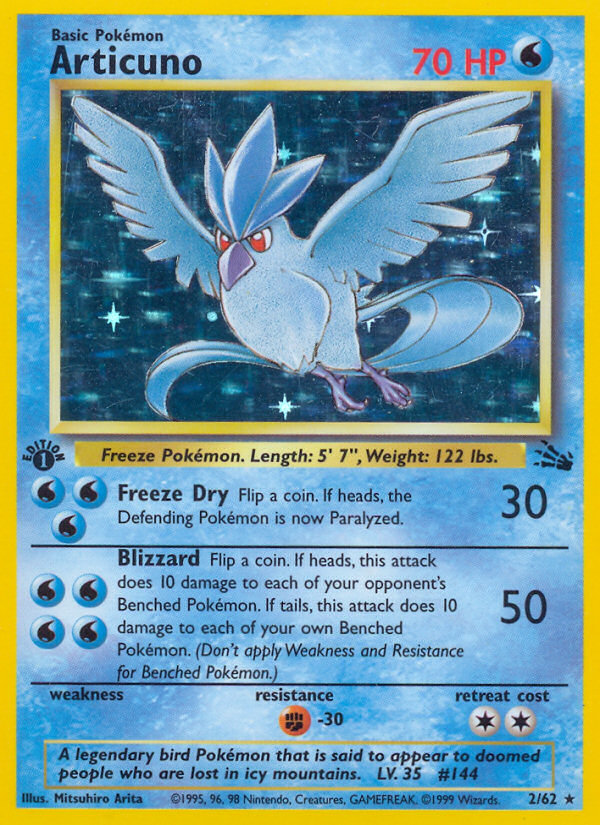 Articuno (2/62) [Fossil 1st Edition] | Game Master's Emporium (The New GME)