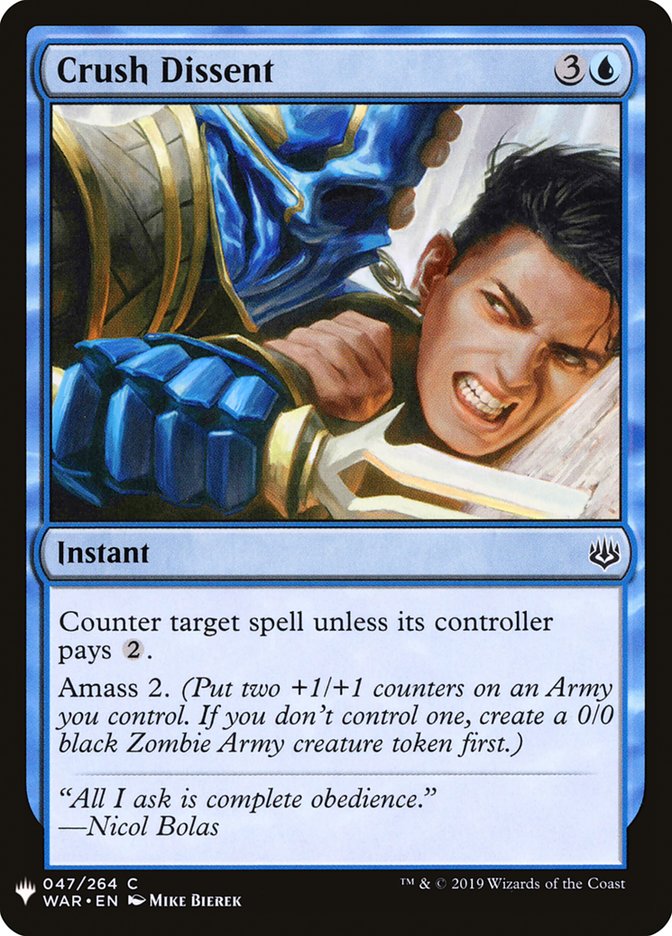 Crush Dissent [Mystery Booster] | Game Master's Emporium (The New GME)