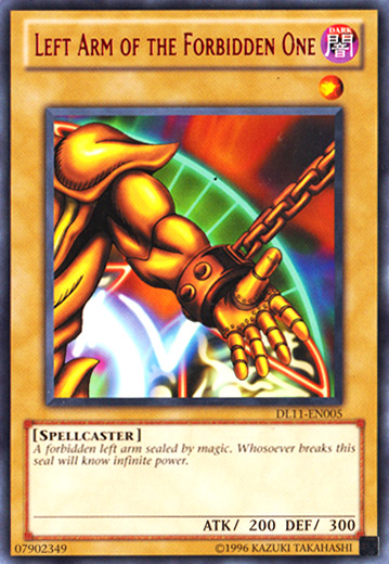 Left Arm of the Forbidden One (Red) [DL11-EN005] Rare | Game Master's Emporium (The New GME)