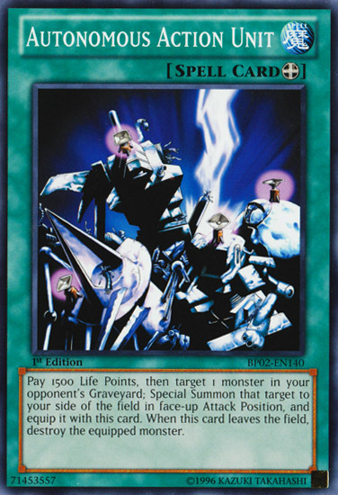 Autonomous Action Unit [BP02-EN140] Common | Game Master's Emporium (The New GME)