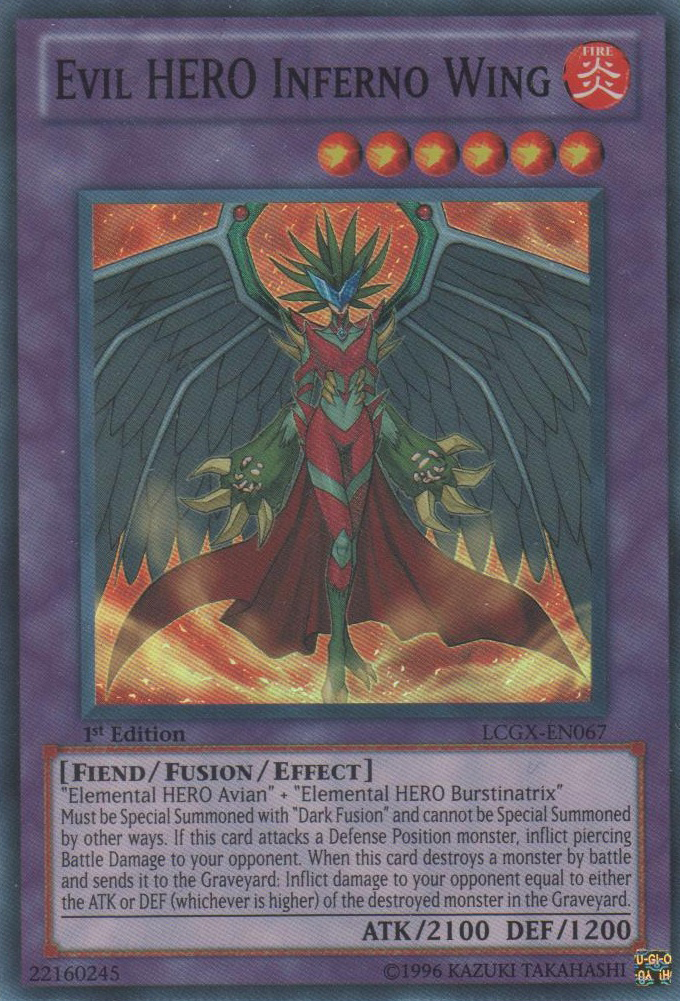 Evil HERO Inferno Wing [LCGX-EN067] Super Rare | Game Master's Emporium (The New GME)