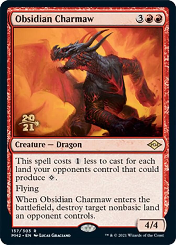 Obsidian Charmaw [Modern Horizons 2 Prerelease Promos] | Game Master's Emporium (The New GME)