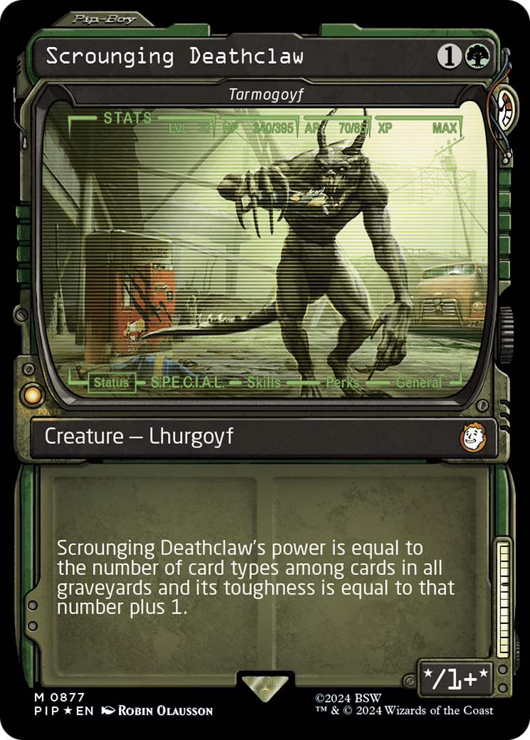 Scrounging Deathclaw - Tarmogoyf (Showcase) (Surge Foil) [Fallout] | Game Master's Emporium (The New GME)