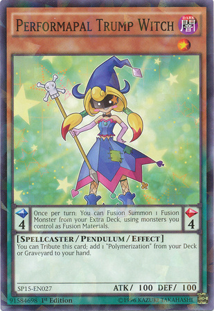 Performapal Trump Witch [SP15-EN027] Shatterfoil Rare | Game Master's Emporium (The New GME)